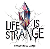 logo de la fanfiction, un diamant rose, violet et bleu dessiné au crayon avec des fisures dans le fond blanc et un titre : life is strange, fracture de l'ame